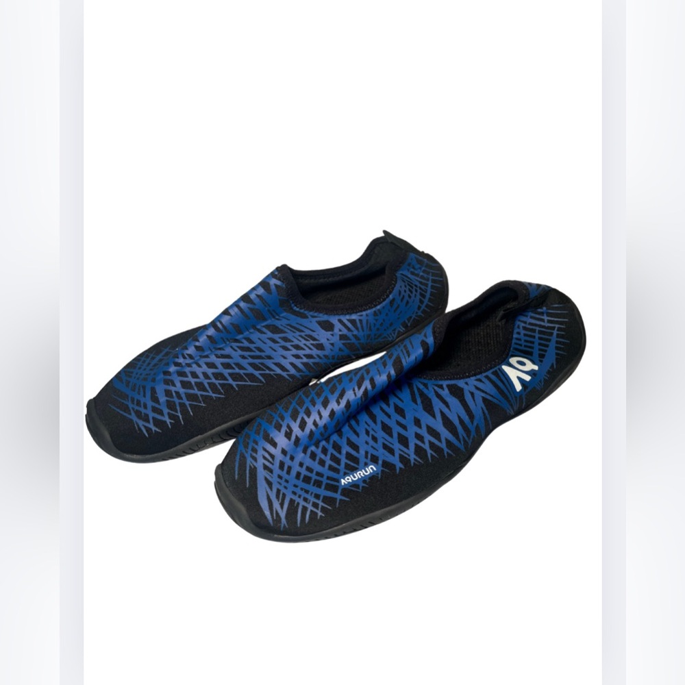 Blue and Black Athletic Water Shoes